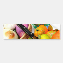 Heirloom Tomatoes And Vegetables Bumper Sticker