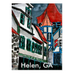 Helen GA vacation paradise German town Georgia art Postcard