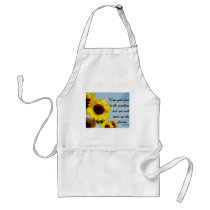 Helen Keller Quote with Sunflower Aprons