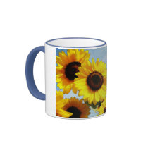 Helen Keller Quote with Sunflower Mugs