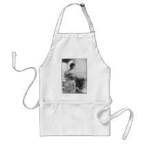 Helen Keller Watering Plants Portrait Apron