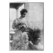 Helen Keller Watering Plants Portrait Cards