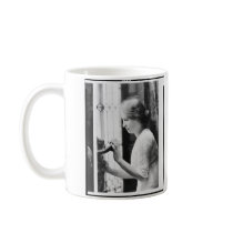 Helen Keller Watering Plants Portrait Coffee Mug