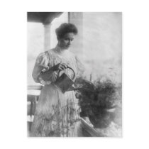 Helen Keller Watering Plants Portrait Post Cards