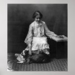 Helen Keller with Dog posters