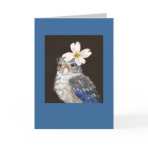 Helen the baby bluebird card