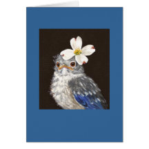 Helen the baby bluebird card