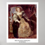 Helene Fourment In Wedding Dress By Paul Rubens Print