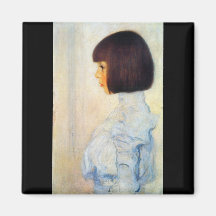 Helene Klimt portrait by Gustav Klimt Refrigerator Magnets
