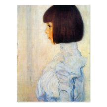 Helene Klimt portrait by Gustav Klimt Postcards