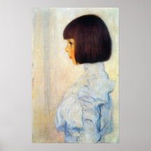 Helene Klimt portrait by Gustav Klimt Posters