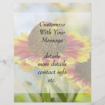 Heleniums In The Summer Garden Full Color Flyer