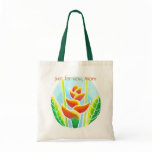 Heliconia Tropical Flower Mothers Day Bag Template
