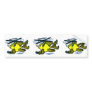 Helicopter Fish Bumper Sticker