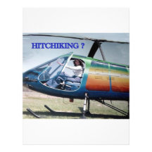 HELICOPTER HUMOR CUSTOMIZED LETTERHEAD