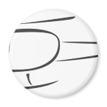 Helicopter in Swish Drawing Style magnets