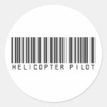 Helicopter Pilot Bar Code Stickers