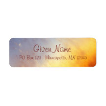 Helix Nebula Avery Label Custom Return Address Label