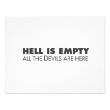 Hell is Empty Personalized Announcements