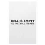 Hell is Empty stationery