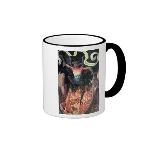 Hell, right hand panel from Triptych of Earthly Coffee Mugs