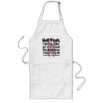 Hell Yeah Fake and Spectacular - Breast Cancer Aprons