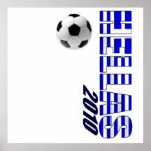 Hellas 2010 Greece Soccer logo gifts Print