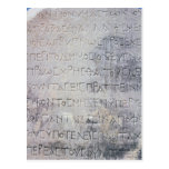 Hellenistic epigraph stone , found in Ephesus Post Cards