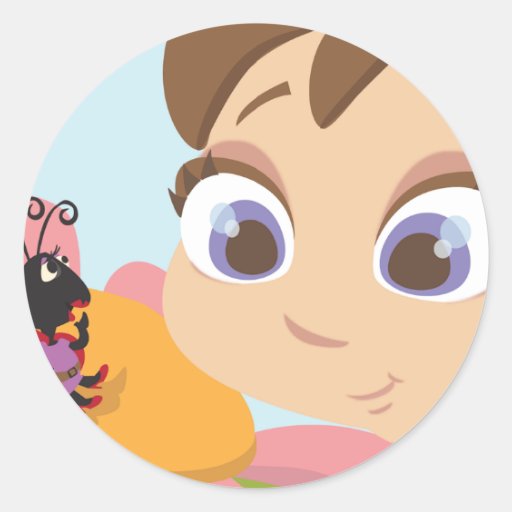 Hello Again Round Stickers