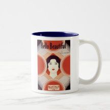 Hello Beautiful Vintage Songbook Cover Coffee Mug