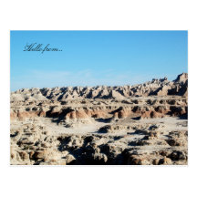 Hello from... Badlands National Park Post Cards