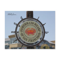 Hello from... Fishermans Wharf Postcard