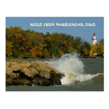 HELLO FROM MARBLEHEAD, OHIO POSTCARD