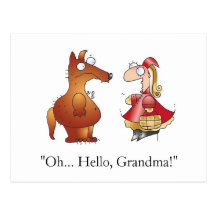 HELLO GRANDMA! Postcard by April McCallum