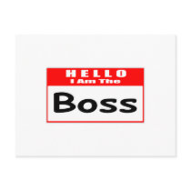 Hello, I Am The Boss ... Nametag