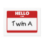 Hello I Am Twin A Post Card