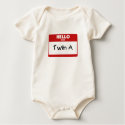 Hello I Am Twin A t-shirts