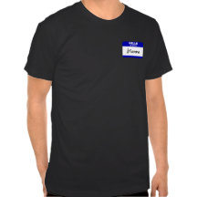 Hello My Name Is Arianna (Blue) Tshirts