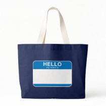 Hello My Name Is - Blue Bags