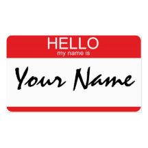 Hello my name is business card