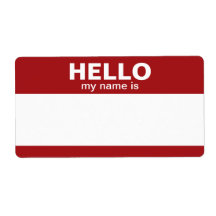 Hello my name is -- classic labels