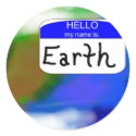 Hello, My Name is Earth stickers