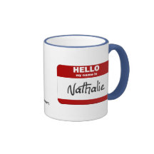 Hello My Name Is Nathalie (Red) Mug