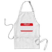 Hello My Name Is - Red Apron