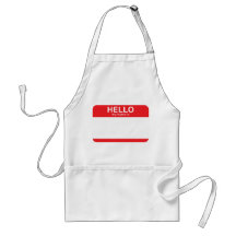 Hello My Name Is - Red Apron