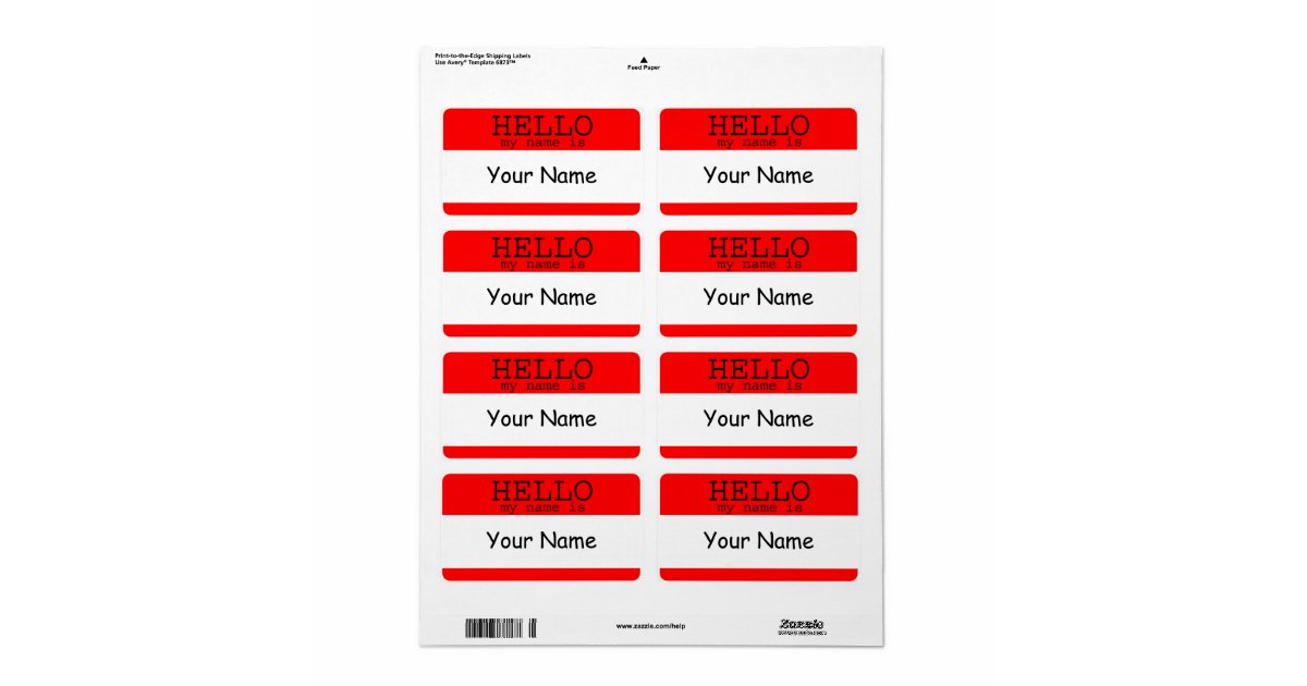 hello-my-name-is-red-label-template-shipping-label-zazzle