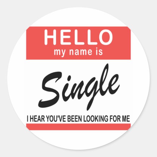 Hello My Name Is Single Round Sticker