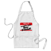 Hello My Name Is World's Best Boyfriend Apron