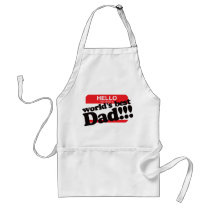 Hello My Name Is World's Best Dad Apron