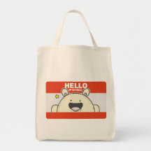 Hello My Vector Is: HAPPY MONSTER Tote Bag